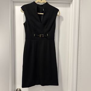 Trina Turk Sleeveless Shift Dress Size Small Gold Hardware Lined